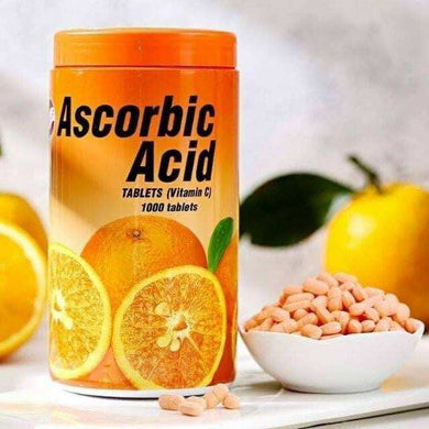 PATAR Ascorbic Acid TABLETS Vitamin C Orange Flavor 50mg (1000 Tablets)