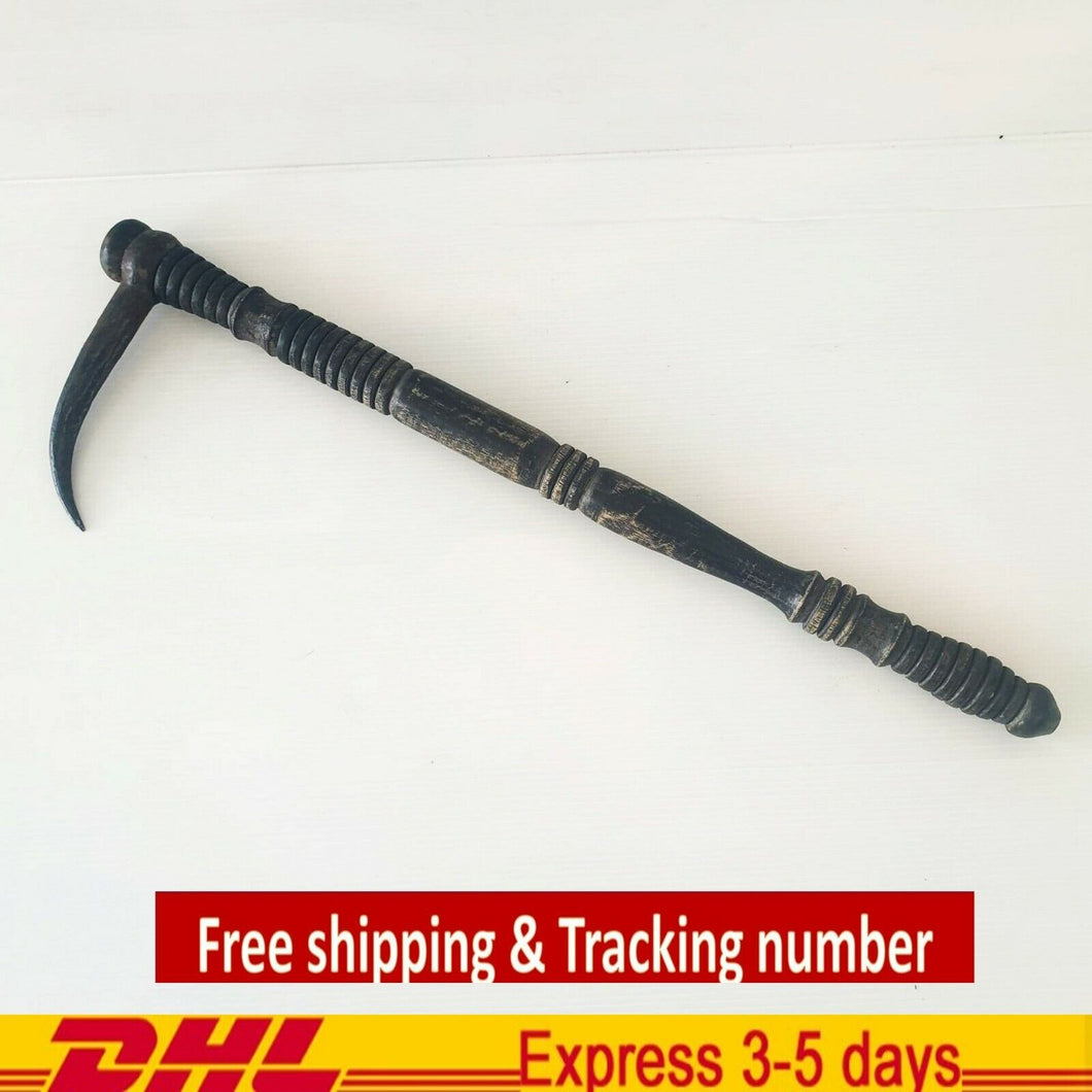 RUSTIC Old Karen Hill Tribe Bamboo Elephant Ankus Antique Collectible