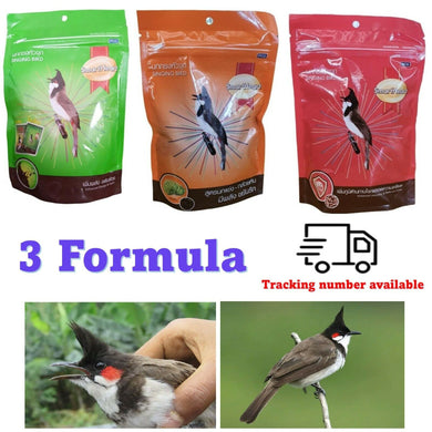 Smart Heart Red Whiskered Bulbul Food Racing Bird Singing Diligent Energy (3Pcs)