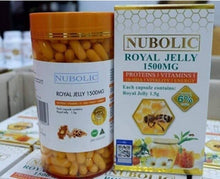 Load image into Gallery viewer, 3X Nubolic Royal Jelly 1500 mg Nourish Look Younger anti-aging products 365 Caps