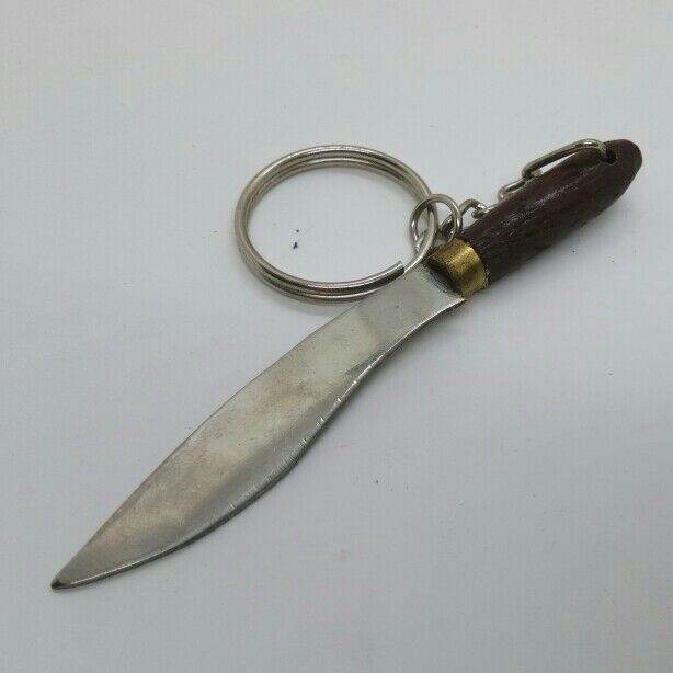 KNIFE Wood Handle Ver.4 Handmade Portable Keyring Charm Keyring Cute Souvenir