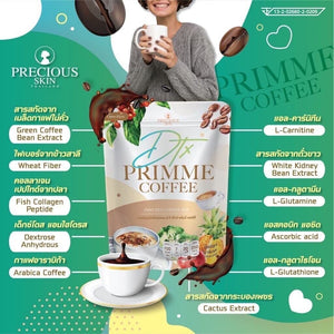 3x PRIMME Coffee Detox Slimming Fat Burner Enhance Skin Collagen Gluta Firm