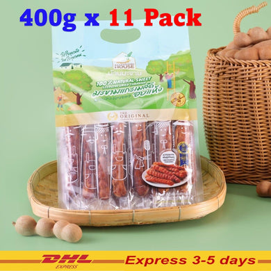 Thailand Natural Seedless Dried Sweet Tamarind Individually Plastic Wrap 400gX11