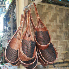 Load image into Gallery viewer, 10x Woven Basket Bamboo Pot Hanging Flower Planter Orchid Home Decor