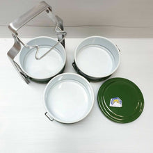 Load image into Gallery viewer, Thai Enamel Tiffin Lunch Box Food Carrier Container Pinto Bento Enamelware