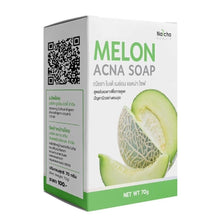 Load image into Gallery viewer, Melon Gluta Soap for Acne Back Body Acne Mark Fungus Ringworm Eczema 70g