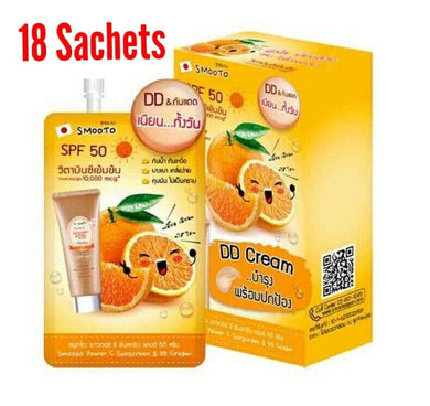 18 Sachets Whitening Face Skin Dark Spots Vitamin C Sunscreen