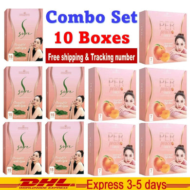 ComboSet S-Sure + Per Peach Fiber Slimming Weight Control Fast Burn Block Burn