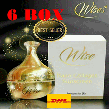 Load image into Gallery viewer, 6Box Wise Nano Collagen Sunscreen Cream For Face Waterproof Sunblock SPF50 PA+++