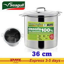 Load image into Gallery viewer, Thai noodle soup pot Stockpot Seagull Brand Value Max3 holes Stainless Steel DHL