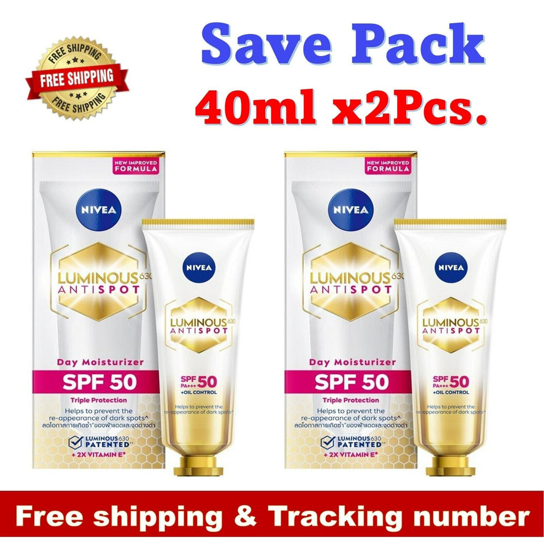 Nivea Luminous 630 Spot Clear Sun Protect SPF50 PA+++ Oil Control 40ml (2Pcs.)