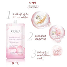 Load image into Gallery viewer, 6x SEWA Overnight Cream &amp; Mask Night Treatment Reduce Skin Wrinlkles Bright 6ml