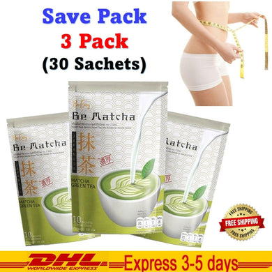 3x Be Easy Matcha Green Tea Mellow Fragrant Controls Hunger Burn Block Fat