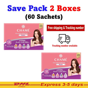 2x30 Sachet CHAME' Collagen Tripeptide Plus Biotin Tripeptide Formula For Hair