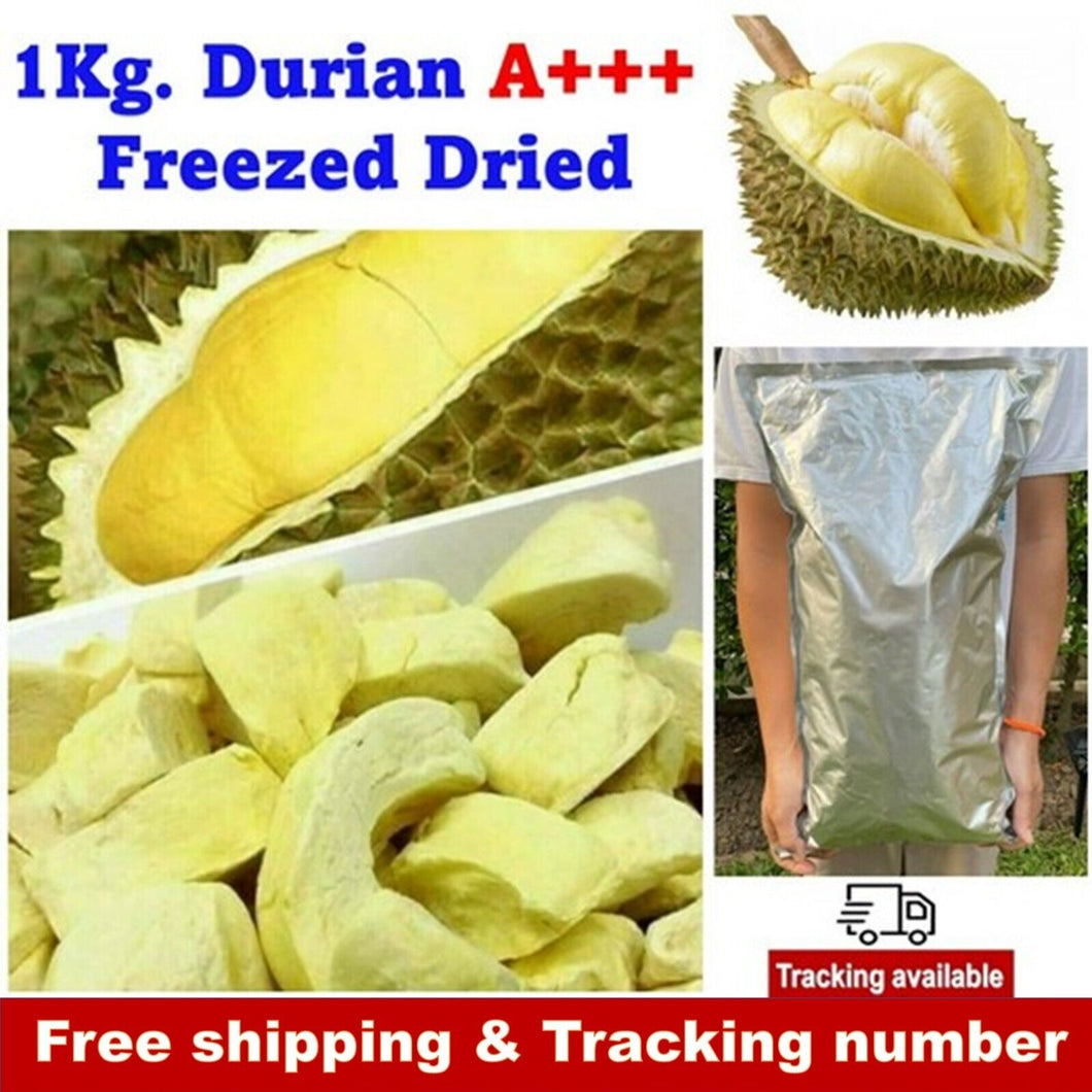 1kg Durian Monthong Freeze Dried 100% Natural Thailand Fruit Halal Healthy Snack
