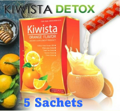 NEW! Detox Kiwista Weight Loss Clear Intestinal & Toxin Radiant Skin Citrus Flav