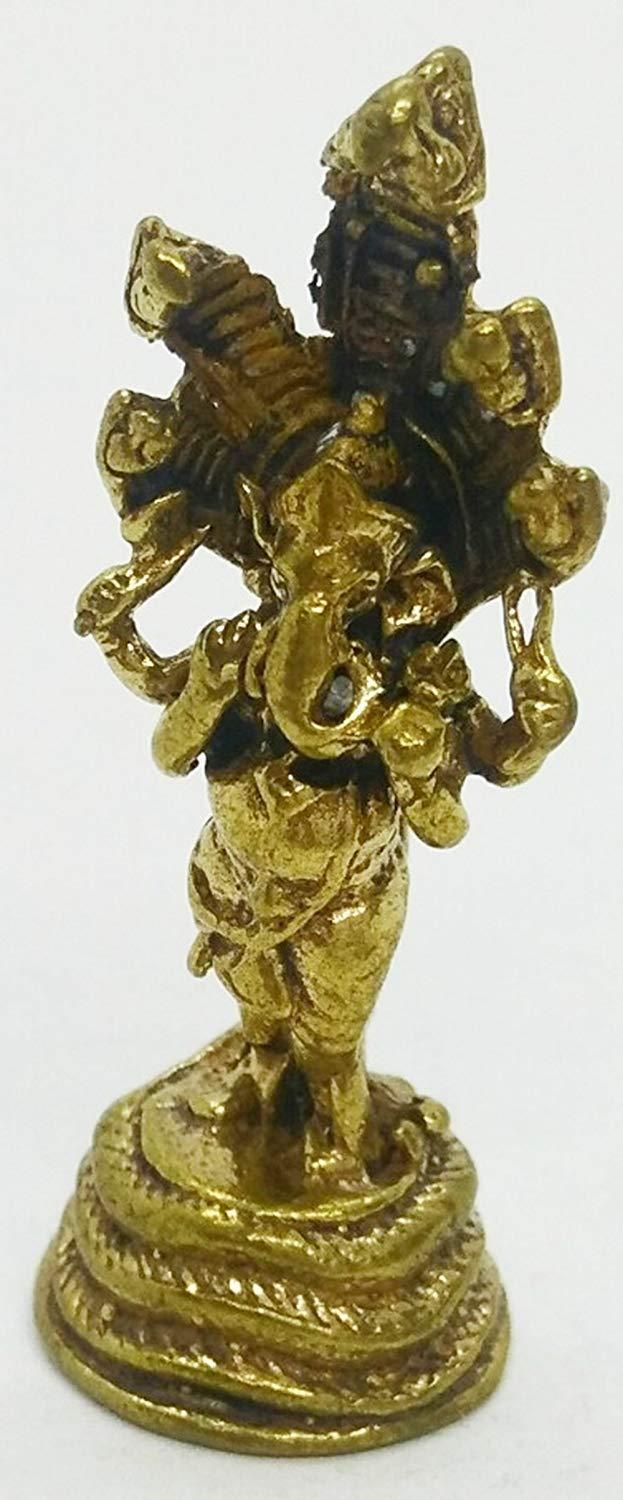 Ganesh N?khprk Brass Miniature Talisman Love Charm Magic Thai Amulet Pendant