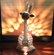 Load image into Gallery viewer, Vintage Table Lamp Shade Deer Coconut Shell Handmade Design Safari Night Light