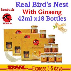 18x 100% Authentic Bonback Ginseng Bird's Nest Natural Caves Sterilized Healthy