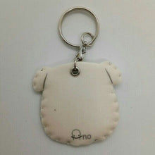 Load image into Gallery viewer, Dog White Funny Cute Keyring Keychain Foam Canvas Sew margine Fridge Collectible