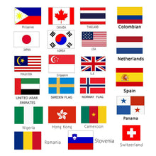 Load image into Gallery viewer, 22 National Flag Small and Tiny Size Only Iron Patch Embroidery Backpack Country