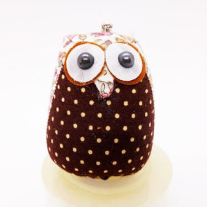 Owl Keyring V.2 Hand Sewing Doll Charm Cute Keychain Animal Lover Vintage Gift