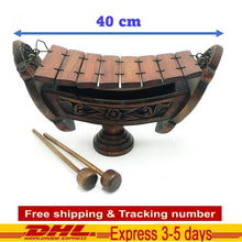 Load image into Gallery viewer, 40 cm Xylophone Teak Wooden Thai Traditional Musical Instrument Hand Carved Wood