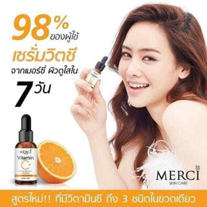 10x MERCI Vitamin C Extra Bright Serum Skin Smooth Facial Reduce Wrinkle 10ml