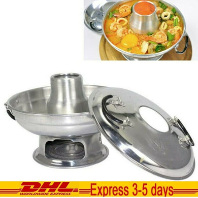 Tom Yum Kung Soup Hot Pot Style Charcoal Korean Thai Kitchen Aluminium Cookware