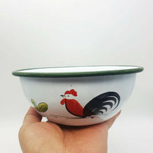 Load image into Gallery viewer, Rare Chicken Enamelware Enamel Mug Cup Bowl Camping Animal Pet Two Pieces Set