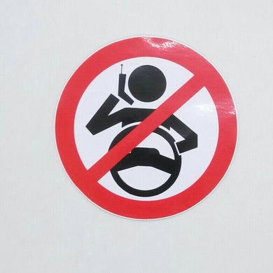 Sticker FUNNY DON'T ver.3 Label Joke Prohibition & Warning Funny Signs