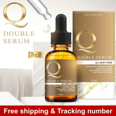 Q DOUBLE SERUM Reduce Freckles Dark Spots Wrinkles Tighten Pores Acne Scars