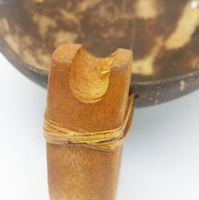 Load image into Gallery viewer, Soap Dish Dispenser Vintage Coconut Shell Teak Wood Shower Bahtroom Handmade