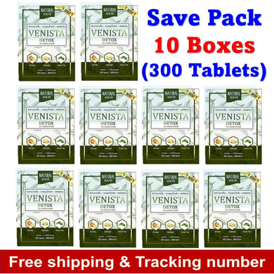 10x Venista Detox Slim Clean Reduce Proportion Natural Extracts Green Tea New