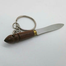 Load image into Gallery viewer, KNIFE Wood Handle Ver.1 Handmade Portable Keyring Charm Keyring Cute Souvenir