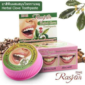 10x Toothpaste Rasyan ISME Clove Teeth Thai Herbal Anti Bacteria 25g