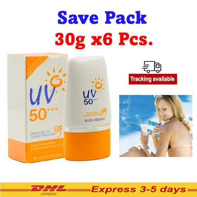 6x Eliza Helena Sunscreen Cream UV Expert 50+++ Moisture Protect UVA UVB 30g