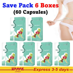 6x NQ S Cross Brand Herbal Slimming Weight Management Diet Fit Burn 60Capsules