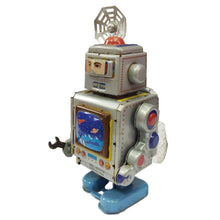 Load image into Gallery viewer, Robot astronaut televisiTin Toy Vintage Collectible Clockwork Tin Toy Decor Gift