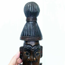 Load image into Gallery viewer, Tribal Face Mask Tiki Bar Smoking Cigar Pipe Wall Hand Carve Paint Wood Wooden