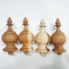 Load image into Gallery viewer, Wholesale Finials Part Teak Wood Unfinished Wooden Antique Furniture Post