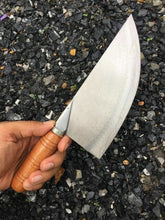 Load image into Gallery viewer, Cleaver Butcher Chef Knife Wood Handle Meat Chopper Thai Style Steel Kitchen