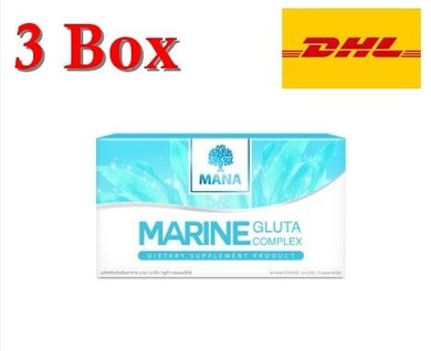 3X MANA MARINE Gluta Skin Nourishing Whitening Reduce Acne Freckles Dark Spots