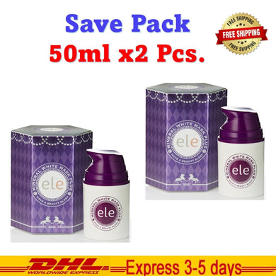2x ELE Mineral White Mask Plus Bright Skin Sleep Mask Moisturizing All Natural