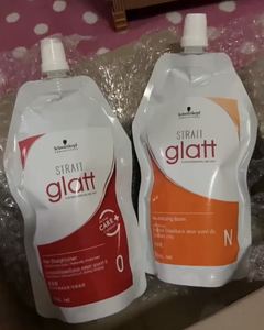 2 Set No.0 Schwarzkopf Glatt Hair Rebonding Straightening Straightener Cream
