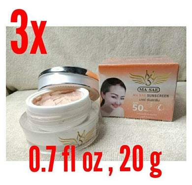 3x Waterproof Sunscreen Cream Spf50 Light Texture Small Molecules Sun Protection