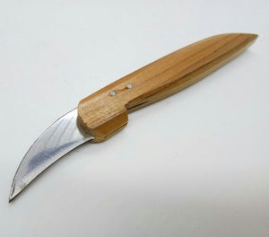 Thai Tools Kitchen Mini Knife to Extract Fruit Vegetable Vintage Hand Wooden V.4