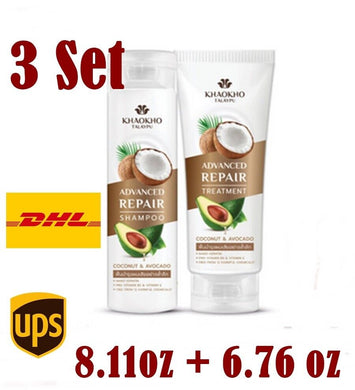 3 Set Clarifying Shampoo & Treatment for dry damaged hair Skin shine Intensive