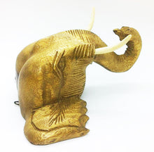 Load image into Gallery viewer, Elephant&#39;s Head Wood Carving Wall Hanging Decor Classic Handmade Art Collectible