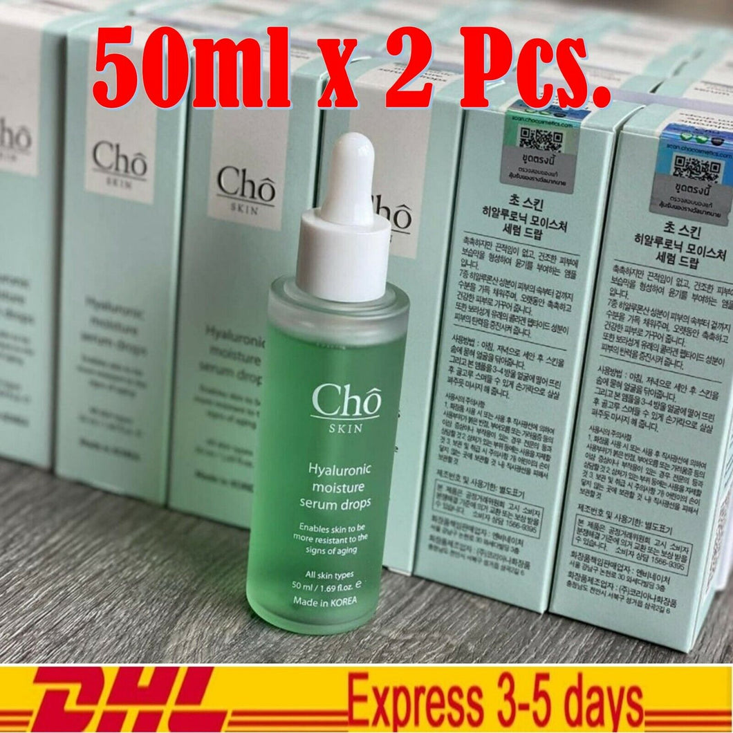 2x Cho Hyaluronic Moisture Serum Healthy Skin Drops 7 days Return Soft Moist